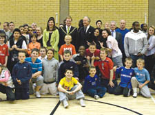 Lord Mayor of Westminster Duncan Sandys meets children, staff and trustees at St Andrew’s youth club in Pimlico
