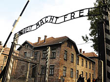 ‘Work makes you free’ – the notorious slogan above the gates of Auschwitz