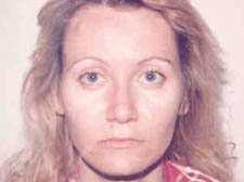 Clea’s police mugshot – she weighed just 80lbs at the height of her addiction 