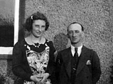 June Billington with her father Arthur ‘Reg’ Fry at their home in Cheltenham