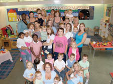 Cresswood Nursery children, staff and parents
