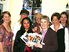 From left: Jessica Bavinton, Jackie Hollands, Geraldine Balboa, Phoebe Davidson, Kate Sims, Lisa Carelse and Anne Critchlow 