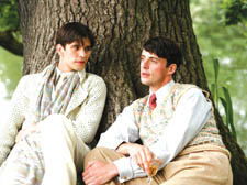 Ben Whishaw as Sebastian Flyte and Matthew Goode as Charles Ryder in in Brideshead Revisited