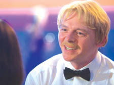 Simon Pegg as celebrity hack Sidney Young 