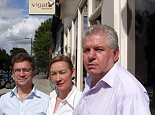 Vigata co-owner Angelo Giorgianni, Patricia Giorgianni, and co-owner Salvo Betta