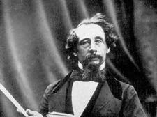 Charles Dickens giving a reading from his work