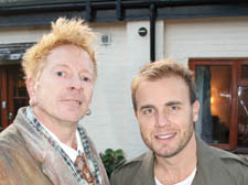 John Lydon with new friend Gary Barlow