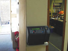 Fingerprint scanners were placed inside council offices