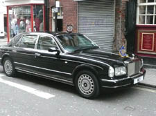 The official car of Lord Mayor Louise Hyams evades a ticket despite parking on double yellow lines in Soho