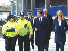 David Cameron meets Paddington Green officers