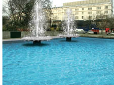 Water feature: artist's impression of how the new fountains for Marble Arch could look